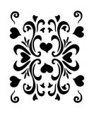 Eulenspiegel 109373 Face Painting Stencil - Retro Hearts for Stunning International Designs - Buy Online on SooperMarket.com
