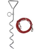 Spiral Stake Ground Anchor for Dog Lead 4 Metres - Buy Online on SooperMarket.com