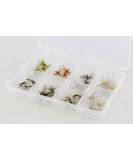 24 Tenkara Flies - Random Selection in Fly Box | High-Quality Fishing Flies - Buy Online on SooperMarket.com