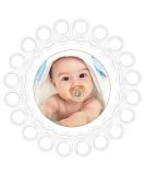 Vicloon 20 Pcs Silicone Baby Dummy Pacifier Holder Clip Adapter - Transparent/White - Buy Online on SooperMarket.com