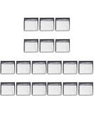 FRCOLOR 180 Pcs Square Magnets & Empty Eyeshadow Pans - Metal Tin Pan Set for Makeup - Ideal for DIY Cosmetics - Buy Online on SooperMarket.com