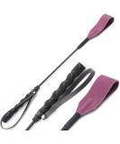 Premium Purple English Riding Crop with Genuine Leather Top - Equestrianism Essential - Buy Online on SooperMarket.com