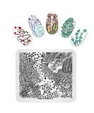 Flower Girl Nail Art Stamping Plate - Multi-Pattern Stencil Print Image Tool FL014 - Buy Online on SooperMarket.com