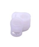 10pcs White Silicone Adapter Rings for Button Style Baby Pacifier Clips - Buy Online on SooperMarket.com