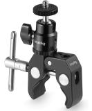 SmallRig Super Clamp Mount with Mini Ball Head & Hot Shoe Adapter for LCD Monitors, LEDs, Flash, Microphones - Compatible with Gopro, DJI Action 2, Insta360 - Buy Online on SooperMarket.com