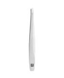 Twin twin tweezers with a sloping tip for perfect plucking made of stainless steel quality premium 90 mm silver silver sloping lace single - Buy Online on SooperMarket.com