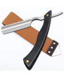 Stainless Steel Cut Throat Razor Kit with Leather Sharpener - Perfect Gift for Men - M&LD Straight Edge Razor Blades for Barber and Home Use - Buy Online on SooperMarket.com