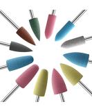 KADS 12X Silicone Nail Drill Bit 3/32 - Cuticle Clean File for Nail Art Manicure - Buy Online on SooperMarket.com