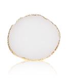 Ouligay Resin Nail Art Palette Gold Nail Colour Display Nail Polish Color Mixing Palette for Diy Nail Tech Supplies (White) - Buy Online on SooperMarket.com