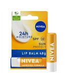 NIVEA Sun Protect Caring Lip Balm (4.8g) Lip Balm with Shea Butter and SPF 30 Protects Against UVA/UVB Rays with 24H Moisture Lip Care - Buy Online on SooperMarket.com