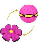 WACURRENTHYD New UFO Pet Flying Saucer Ball Portable Flying Toys Creative Fly Saucer Stomp Magic Balls Magic Frisbee Dog Toy Ball Fun Puppy Interactive Flying Flat Throw Disc Balls Toy (Pink) - Buy Online on SooperMarket.com