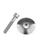 Wanyifa Ti Titanium Headset Stem Top Cap 1-1/8" with Titanium Bolt M6 x 35mm Normal Titanium - Buy Online on SooperMarket.com