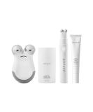 NuFACE Mini & FIX Starter Kits - FDA Cleared Microcurrent Device for Face Sculpting & Line Smoothing - Aqua Gel & FIX Serum Included - Buy Online on SooperMarket.com
