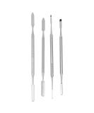EXCEART 4Pcs Stainless Steel Makeup Spatula Tool Set for Cosmetics Mixing - Buy Online on SooperMarket.com