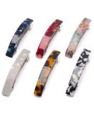 6 Pcs Tortoise Shell Acetate French Design Hair Barrettes for Women - Stylish Hair Clips - Buy Online on SooperMarket.com
