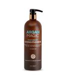 Argan Magic Moisturizing Conditioner - Repair Dry & Damaged Hair | Hydrating & Detangling Formula | Made in USA | Paraben & Cruelty Free - 32oz - Buy Online on SooperMarket.com