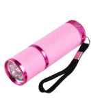 Anself Mini UV Gel Curing Lamp Handheld Nail Dryer Flashlight - 9 LEDs 395nm UV Detector for Facial M-ask - Buy Online on SooperMarket.com