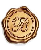Adhesive Wax Seal Stickers 25Pk Pre-Made from Real Sealing Wax-Gold Initials (Initial B) - Buy Online on SooperMarket.com