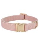 Yudote Ultra-Like Dog Collar - Natural Cotton Cord for Large Dogs with Sensitive Skin - Dusty Pink (L 1-Pack) - Buy Online on SooperMarket.com