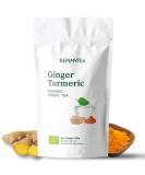 Ginger Turmeric Tea Organic 100g (50 Cups) | Intense Flavour 98% Ginger 1% Turmeric and Cardamom REPLANTEA - Buy Online on SooperMarket.com