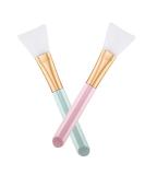 2 PCS Silicone Face Mask Brush Set - Soft Facial Mud Mask Applicator Tool - Buy Online on SooperMarket.com