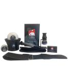 G.B.S Straight Razor Wet Shaving Kit | Classic Shave Grooming Gift Set for Men - Includes Razor Brush Soap & More - Buy Online on SooperMarket.com
