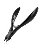FERYES Cuticle Cutters 1/2 Jaw - Professional Stainless Steel Cuticle Clippers Nail Cuticle Remover Tool, Nail Dead Skin Clipper - BLACK - Buy Online on SooperMarket.com