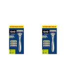 Wilkinson Sword Hydro 5 Skin Protection Sensitive Men's Razor - 2 Pack + 3 Replacement Blades | Best International Shipping - Buy Online on SooperMarket.com