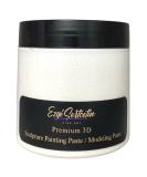 3D Sculpture Painting Paste 6 oz (Metallic White) - Ready to Use Decorative Plaster for Artwork, Stencil, Flowers, Art Relief - Buy Online on SooperMarket.com