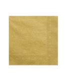 PartyDeco three-ply napkins gold met. 33x33cm 20 pcs. Wedding Birthday Christmas New Year's Eve Carnival - Buy Online on SooperMarket.com