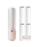 Compact Lint Roller - 150 Sheets Portable Pet Hair Remover for Clothes & Furniture - Includes Handle & 5 Refills (Pink) - Ideal for Travel & Home Use - Buy Online on SooperMarket.com