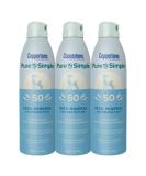 Coppertone Pure and Simple Spray Sunscreen SPF 50 Broad Spectrum Sunscreen with Zinc Oxide 5 Oz Pack of 3 - Buy Online on SooperMarket.com