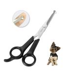 Chibuy Professional Pet Grooming Scissors | Round Tip Stainless Steel Dog Eye Cutter for Dogs and Cats | Professional Grooming Tool | Size 6.70 x 2.6 x 0.43 | Grey - Buy Online on SooperMarket.com