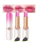 BINGBRUSH 2 Pcs Grape Color Changing Lipstick Lip Tinted Queen  PH Mood Long Lasting Labiales Moisturizer Lip Gloss Lip Balm Tinted Magic Lip Stain Glossly Makeup Lipstick Set for Women 2 Count (Pack of 1) 2 Pcs Grape li... - Buy Online on SooperMarket.com