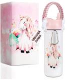 18oz Unicorn Water Bottle - Leak Proof, 36 Hours Cold, Dishwasher Safe, Wide Mouth, Insulated Stainless Steel - Perfect Straw Bottle for Girls at School - Buy Online on SooperMarket.com