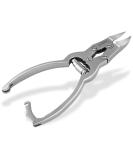 Foot nail pliers with double gear made of stainless steel for strong thickened toenails - Buy Online on SooperMarket.com
