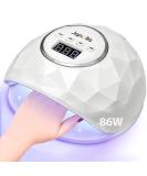 Janolia 86W UV LED Nail Dryer Lamp - Professional Gel Nail & Toenail Lamp with Sensor & LCD Display - 4 Timer Settings for Perfect Nail Design - Buy Online on SooperMarket.com