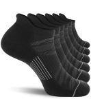 FITRELL 6 Pack Men's Ankle Running Socks Low Cut Cushioned Athletic Sports Socks 7-9/9-12/12-15 Black+gray 9-12 - Buy Online on SooperMarket.com