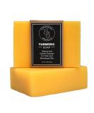 Amphibian Organics Turmeric Soap - All Natural Gentle Cleanser for All Skin Types. No Stain Face & Body Cleanser for Men  Women & Teens. Only 6 Ingredients. - Buy Online on SooperMarket.com