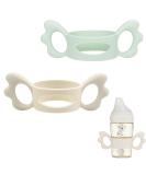 Buy Silicone Baby Bottle Handles | Set of 2 Wide Neck Holders for Small Hands - Easy Grip Design - Buy Online on SooperMarket.com