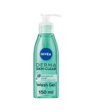 NIVEA Derma Skin Clear Wash Gel (150ml) Deep Cleansing Salicylic Acid Face Wash Enriched with Niacinamide to Cleanse Pores and Remove Impurities For Blemish-Prone Skin Deep Cleansing Face Wash Gel - Buy Online on SooperMarket.com