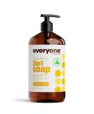 Everyone for Every Body 3-in-1 Soap - Body Wash  Shampoo  and Bubble Bath - Coconut + Lemon  32 Ounces - Buy Online on SooperMarket.com