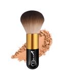Fluffy Kabuki Makeup Brush - Large Soft Face Powder Foundation & Blush Brush Black+Brown 103 | Perfect for Blending - Shop Internationally - Buy Online on SooperMarket.com
