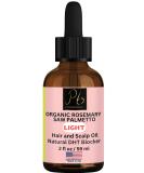 Organic Rosemary & Saw Palmetto Hair Growth Blend | Nourishing Formula for Hair Loss Regrowth & Strength - 2 fl oz - Buy Online on SooperMarket.com