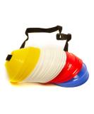 GSI Mini Cones for Sports | Pack of 40 | Comes with Shoulder Strap | for Agility Training Drills - Buy Online on SooperMarket.com