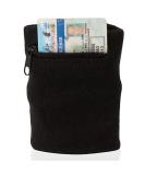 Suddora Zipper Wrist Pouch - Sweatband / Wristband Wallet for Keys, ID, Cards, Cash Black - Buy Online on SooperMarket.com