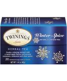 Twinings Herbal Tea Winter Spice - Caffeine Free 20 Bags | Warm & Cozy Blend - Buy Online on SooperMarket.com