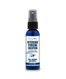 BodyJ4You Piercing Aftercare Saline Cleanser Spray | Gauges Ear Lobe Nose Lip Nipple Navel Belly | Wash Natural Care Treatment Solution Mist | Tea Tree Aloe Sea Salt | 2oz (60ml) - Buy Online on SooperMarket.com