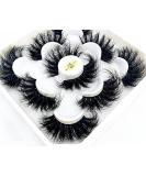 HBZGTLAD new 5 Pairs 25 mm 3d Mink Lashes Bulk Faux with Custom Natural Mink Lashes Pack Short Wholesales Natural False Eyelashes (9D-03) - Buy Online on SooperMarket.com