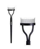 Eyelash Comb Eyebrow Brush MSQ Eyelash Separator Mascara Applicator Eyelash Definer With Comb Cover Arc Designed Cosmetic Brushes Tool Black (1PCS) Black 1PCS - Buy Online on SooperMarket.com